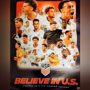 USA Men's Soccer Team 2025 Poster